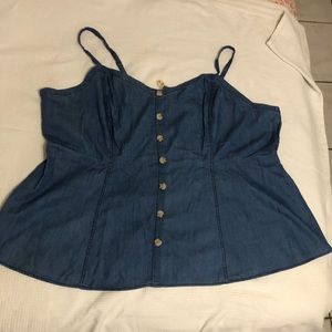 Torrid Size 5 NWT Blue Chambray Fit & Flare